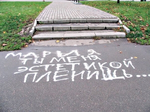Такие надписи кого-то радуют, а кого-то раздражают. Фото с сайта babyblog.ru