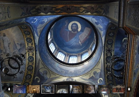 Вы можете полюбоваться уникальными росписями храма и узнать историю их создания. Фото с сайта interesniy.kiev.ua
