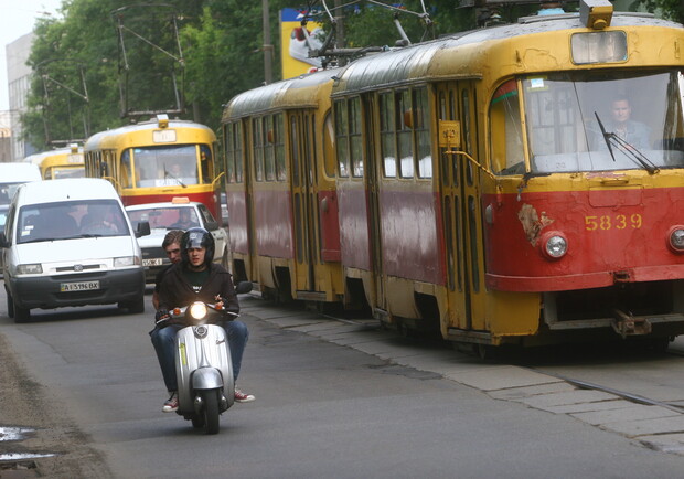 Водители киевских трамваев готовы бастовать. Фото Максима Люкова