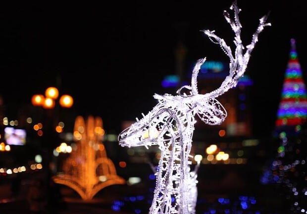 Самое красивое фото новогодней иллюминации киева выглядит так. Фото Александры Захаровой