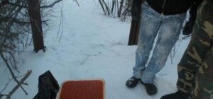 Фотофакт: на Луганщине красную икру носят ведрами