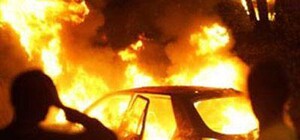 В Ялте легковушка влетела в бетоновоз и сгорела