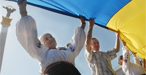 Украинцы отмечают один из главных праздников. Фото Таисии Стеценко