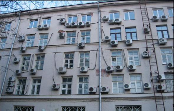 Власти хотят запретить установку кондиционеров на фасадах домов. Фото с сайта nnm.ru