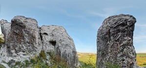 Удивительные меловые скалы под Донецком на панораме 3D