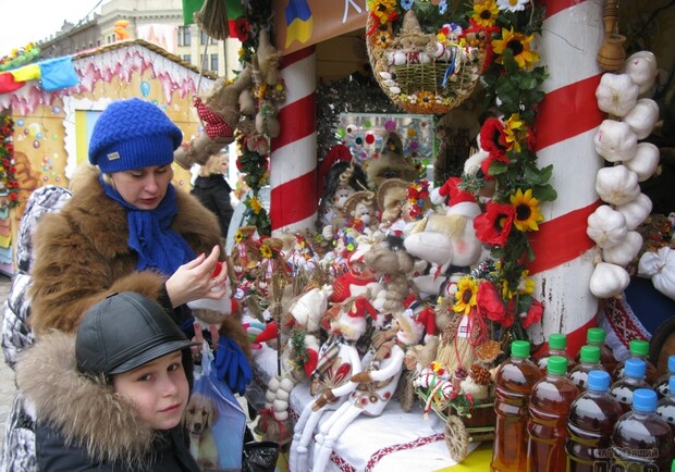 Сегодня открылась новогодняя деревня. Фото: dozor.com.ua