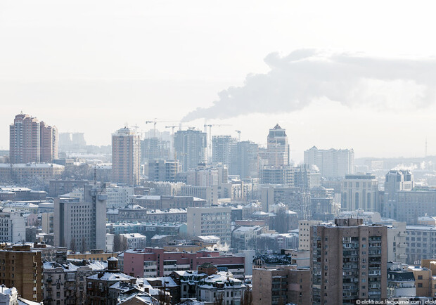 Новость - События - Киев зимой, вид сверху