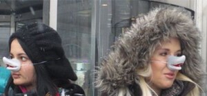 Возле ТРЦ на митинге в защиту акулы произошла потасовка