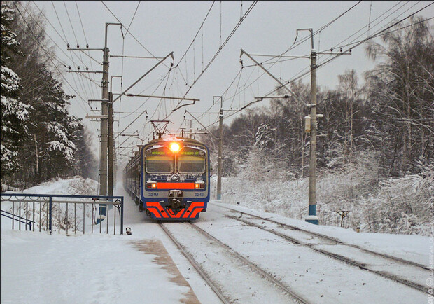К конечной станции электричка прибыла вовремя. Фото: ru-zagoryanka.livejournal.com