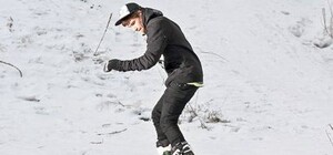 В Киеве появилась площадка для сноубордистов