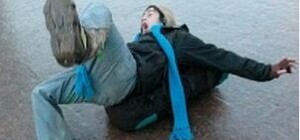 Как киевляне шутят о гололеде