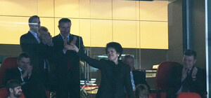 Людмила Янукович в траурном наряде посетила турнир 