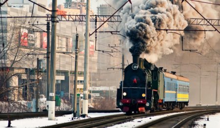 Новость - Транспорт и инфраструктура - Ретро: по железным дорогам Киева ездит паровоз