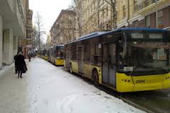 В центре стали троллейбусы. Фото: ua.glavred.info