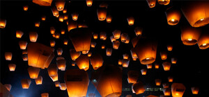 Симферопольцы на праздники запустили в небо сотни 