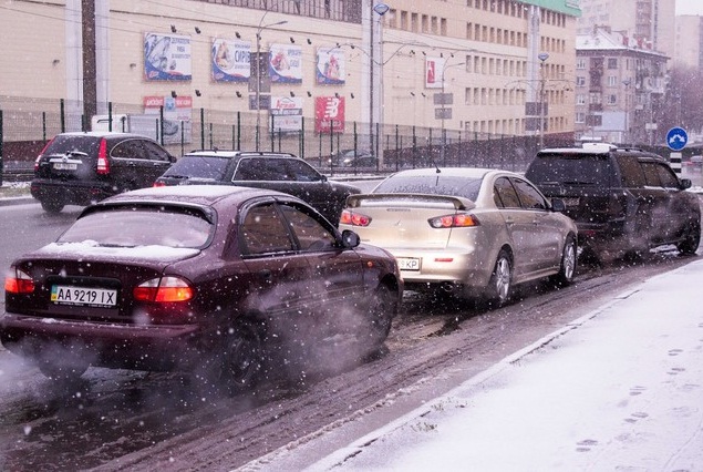 В Киеве уже 7-балльные пробки. Фото: svit24.net