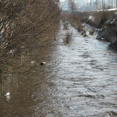 Новость - События - Река Лыбедь выходит из берегов
