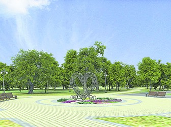 На месте недостроенного парка создадут настоящий современный парк. Фото: УНН