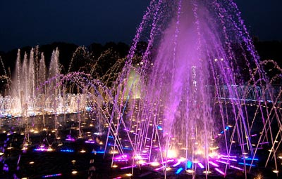 Открытие фонтана приурочено к открытию нового жилищного комплекса.
Фото:kievpress.net