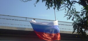 Фотофакт: День независимости Одесса отмечает под российским флагом