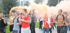 В городе прошли здоровые пробежки: файеры, краснощекие девушки и мускулистые парни