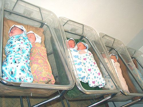 Малышей в Киеве стало рождатьс меньше.
Фото с сайта chechnyafree.ru