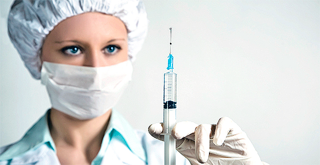 На Соломенке делают бесплатные прививки от гриппа. Фото с сайта woman.ru 