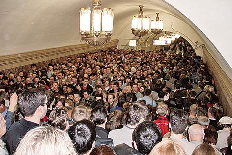 Пока метро работает как обычно. Фото с сайта sled.net.ua 