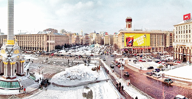 Водители объезжают Майдан и Крещатик по другим центральным улицам. Фото с сайта 777-konstantin.blogspot.com 