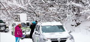 Экстрим по-крымски: как водители зимой штурмуют подъем на Ай-Петри