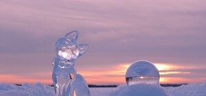 Все будет айс: донецкий программист создает скульптуры из льда просто в гараже