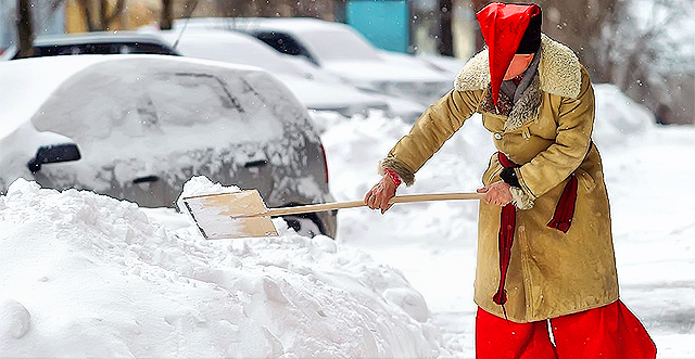 Киевляне скучают по снегу. Фото с сайта zn.ua.