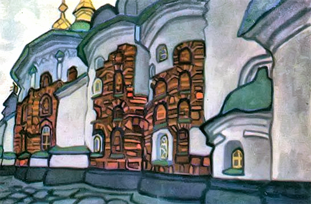 Одна из картин Юрия Химича, которые можно увидеть на выставке "Художник и город".