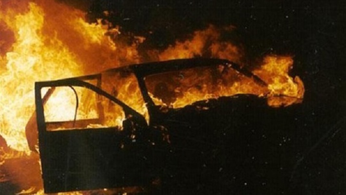 На Отрадном сгорело авто. Фото с сайта progorodsamara.ru