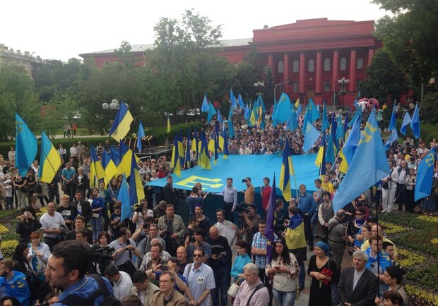 Новость - События - Как в Киеве отметили 70-ю годовщину депортации крымских татар