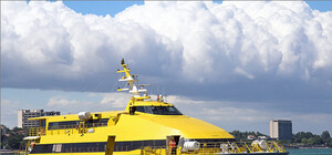 Работу катамаранов на линии Керчь-Анапа прекратили