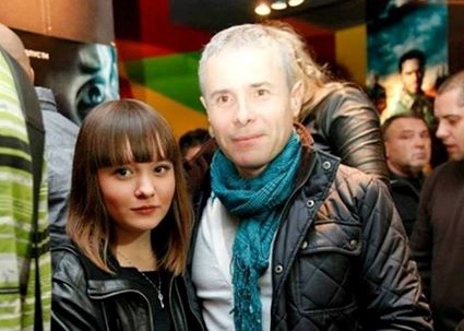 Оля с отцом, журналистом Константином Грубичем.
