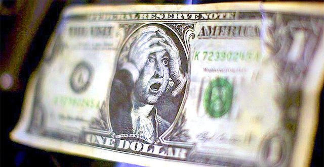 Курс доллара продолжает расти. Фото telegraf.com.ua.