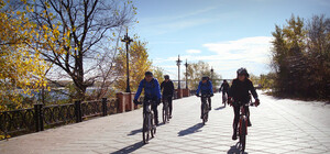 На Оболонской набережной будут бесплатно давать велики напрокат