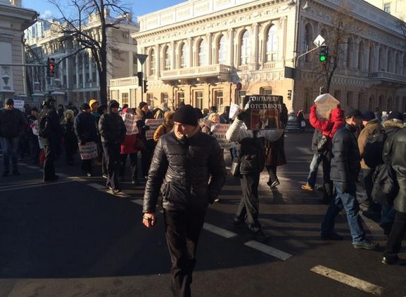 Новость - События - Под Радой митингуют: перекрыта улица Грушевского