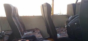 В сети появилось видео с последствиями обстрела автобуса под Волновахой [+18]
