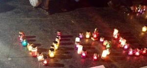 Львов почтил память всех погибших людей на Донбассе: я – Донецк, я – Луганск, я – Волноваха [ФОТО]