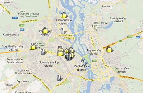Новость - События - Посмотри на карте: где получить помощь переселенцу и бойцу из зоны АТО в Киеве