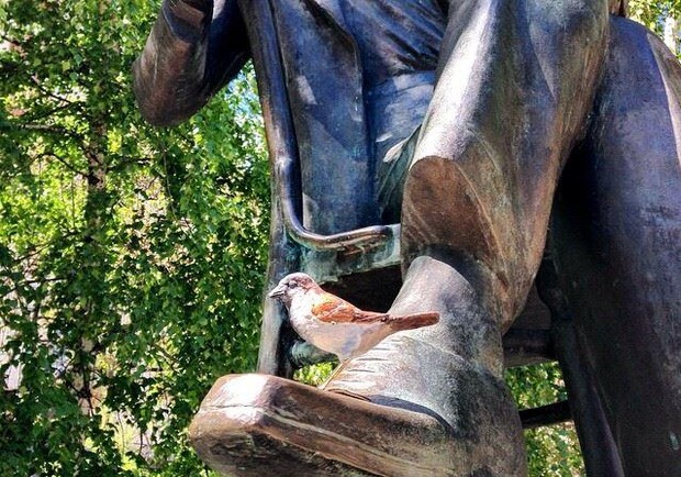 Новость - Досуг и еда - Присмотрись: киевский скульптор украшает город воробьями