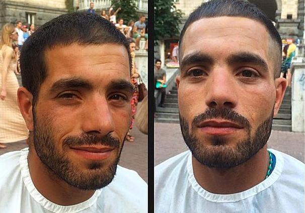 Новость - События - В центре Киева парикмахер бесплатно стрижет бездомных, чтобы изменить их жизнь