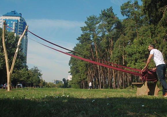 Новость - Досуг и еда - В парке Киева появилась необычная лавочка