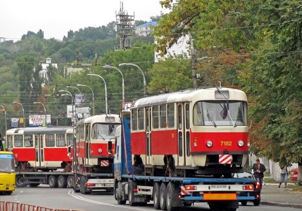 Новость - События - В Киев прибыла партия б/у трамваев из Праги