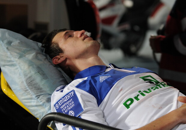 Во время игры с "Металлургом" Данило сломали нос. Фото с сайта: http://football.ua/