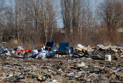 Новость - События - На Оболони заблокировали свалку мусора, с помощью которого укрепляли фундамент для будущего строительства