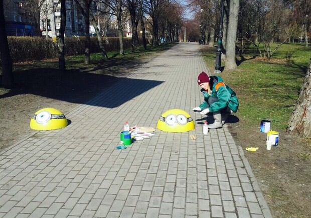 Новость - Транспорт и инфраструктура - В киевских парках появились необычные ограничители въезда